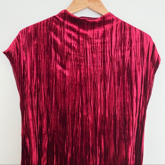 Zara Dresses Zara Red Velvet Dress Poshmark
